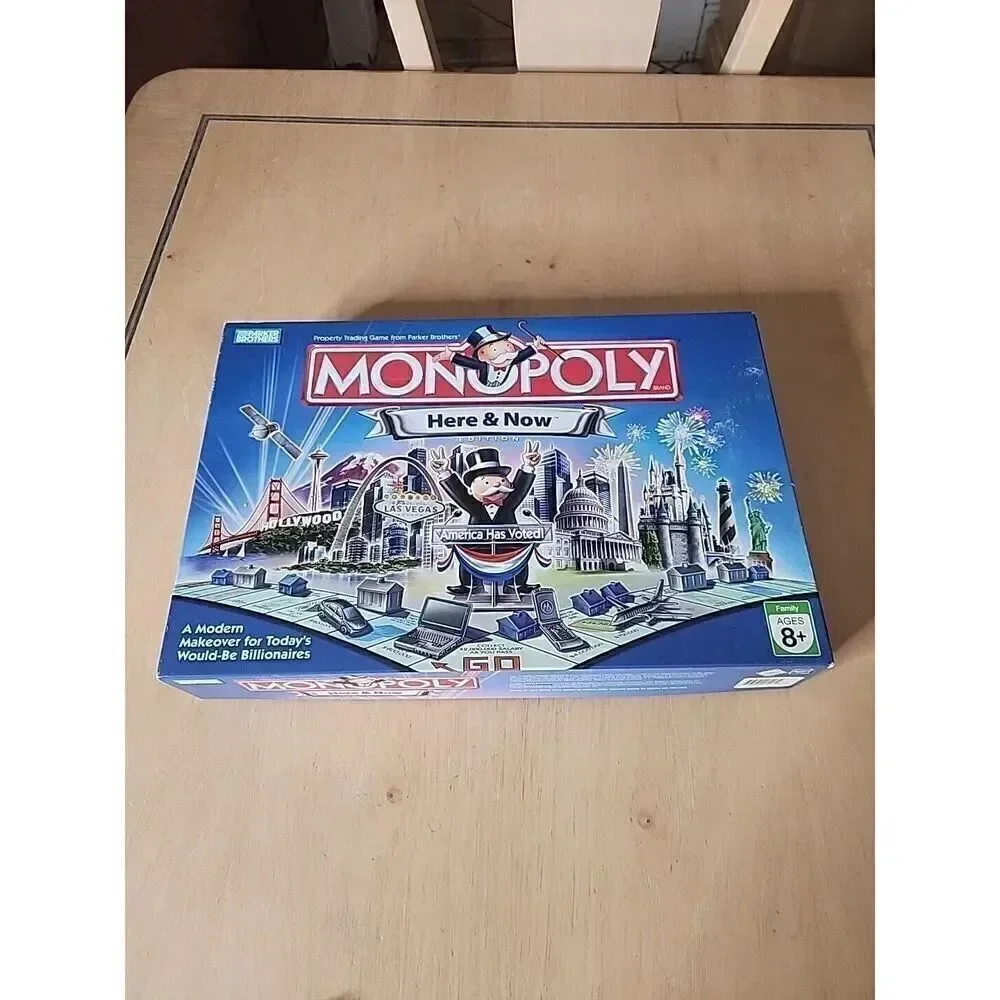 Monopoly Here And Now  Edition - Parker Brothers Pre-owned Complete
